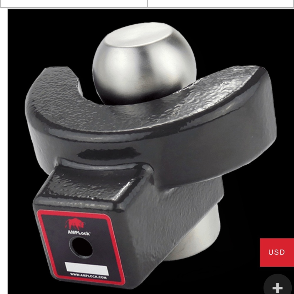 AMPLock U-BRP2516 RV/Trailer Coupler Lock